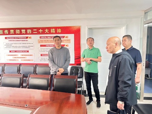 常山集團(tuán)黨委副書記何靈云到供銷公司、恒永公司、實業(yè)公司及棉四職工醫(yī)院、常山北明總部等企業(yè)進(jìn)行調(diào)研督導(dǎo)